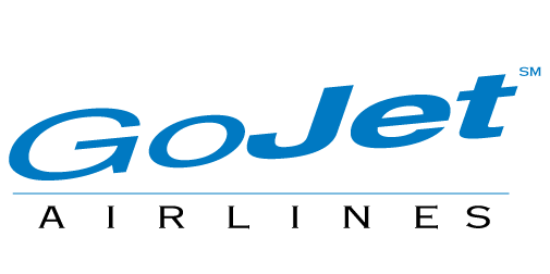 GoJet Airlines logo written in blue text