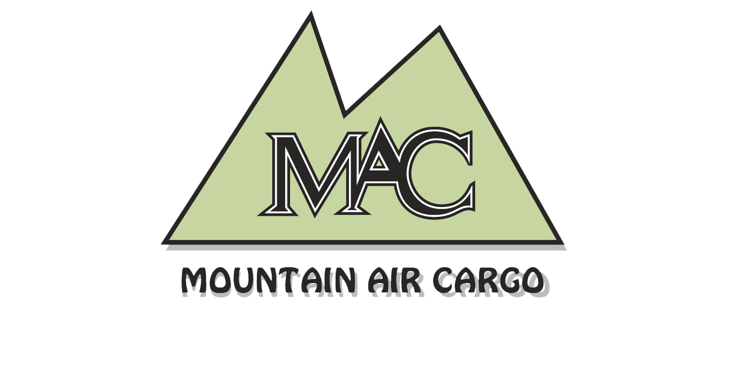 MAC Mountain Green Air Cargo with a white background