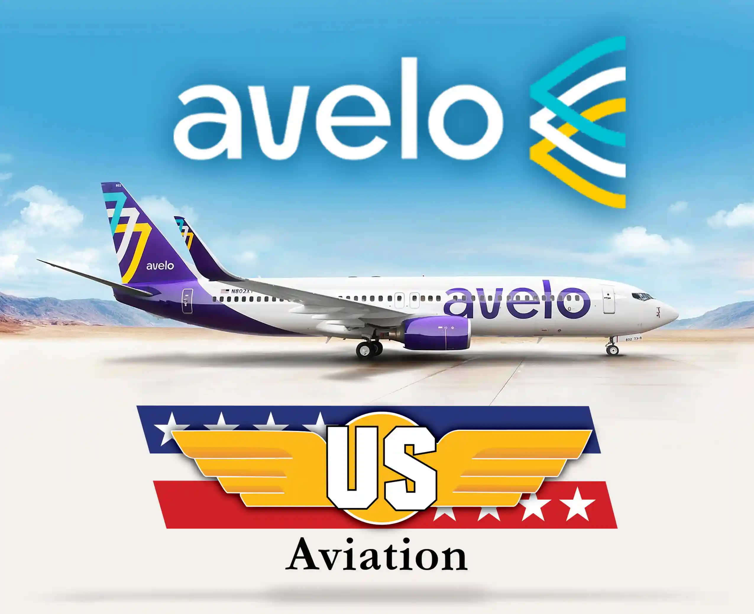 Avelo Airlines Plane on Runway