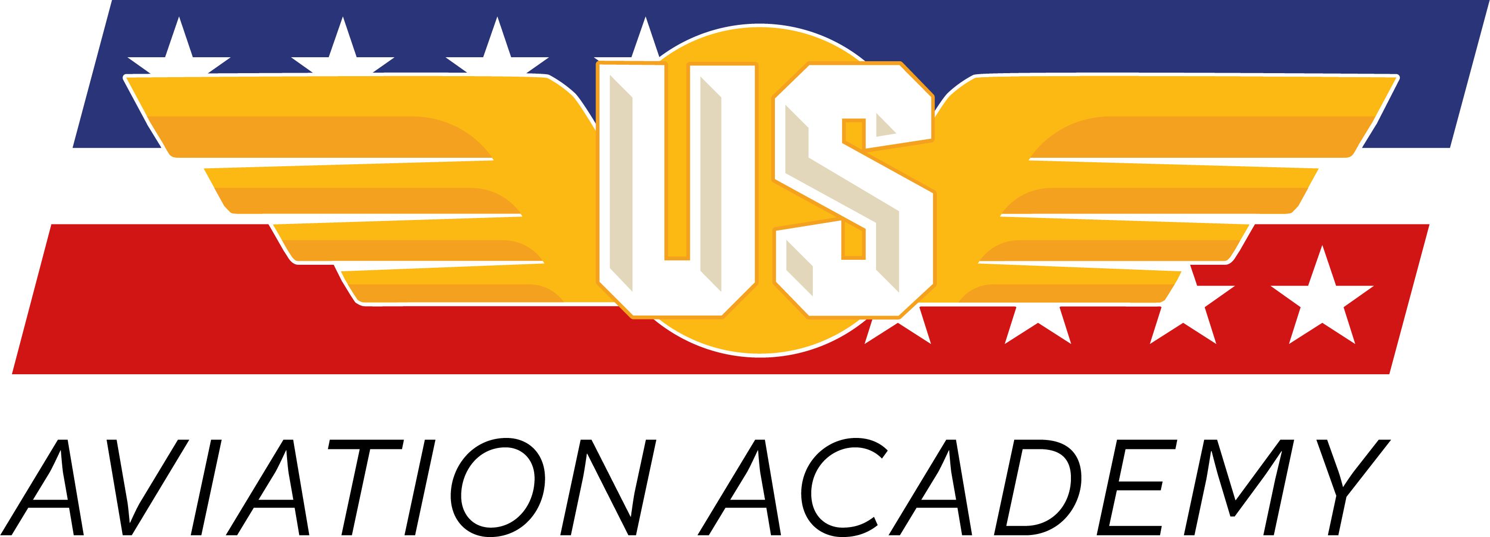 US Aviation Logo - Black Letters