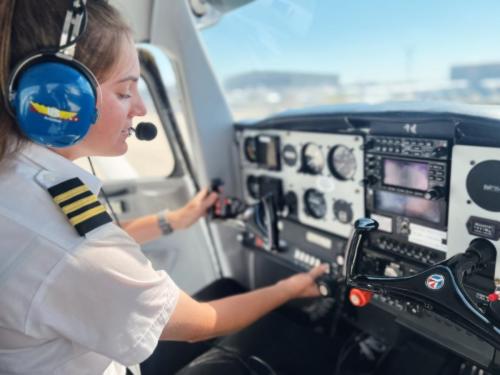 Denton Texas Flight School Women Student