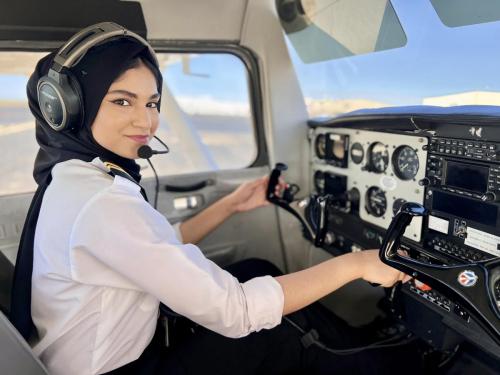 Denton Texas Flight Training Female International Student