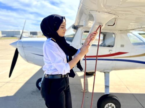 International Flight School Student Female
