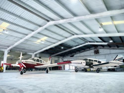 San Marcos A&P Mechanic Training hanger showing various aircraft
